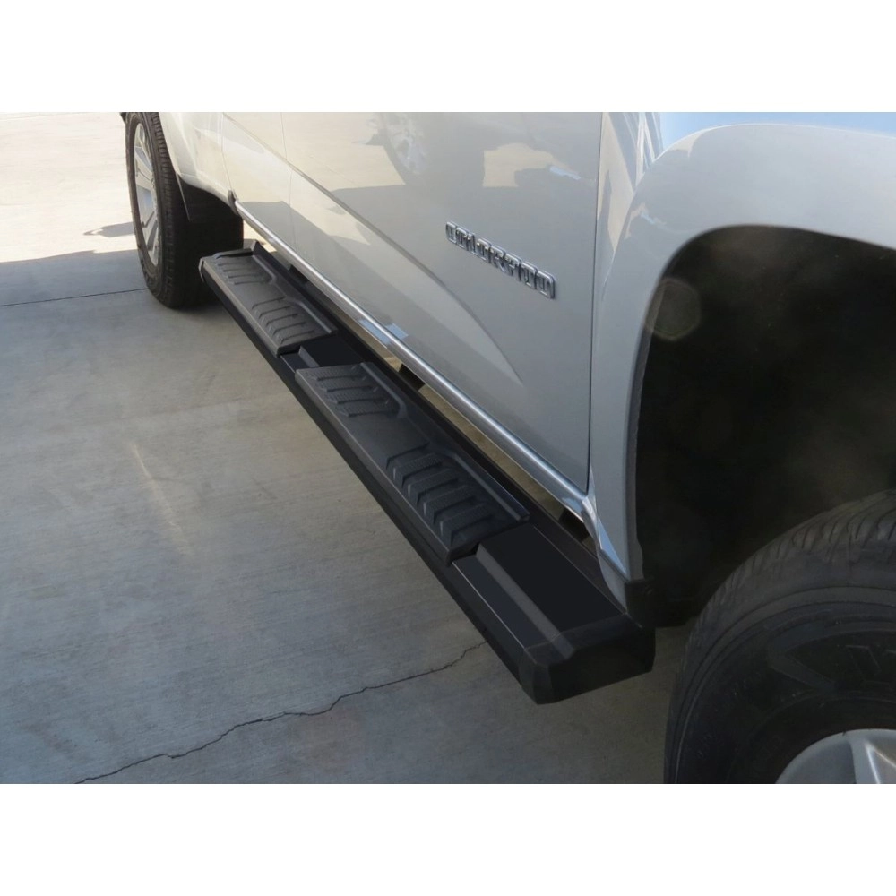 APS WB03SAI8B - OE Style Door-to-Door Black Carbon Steel Running Boards