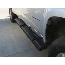 APS WB03SAI8B - OE Style Door-to-Door Black Carbon Steel Running Boards