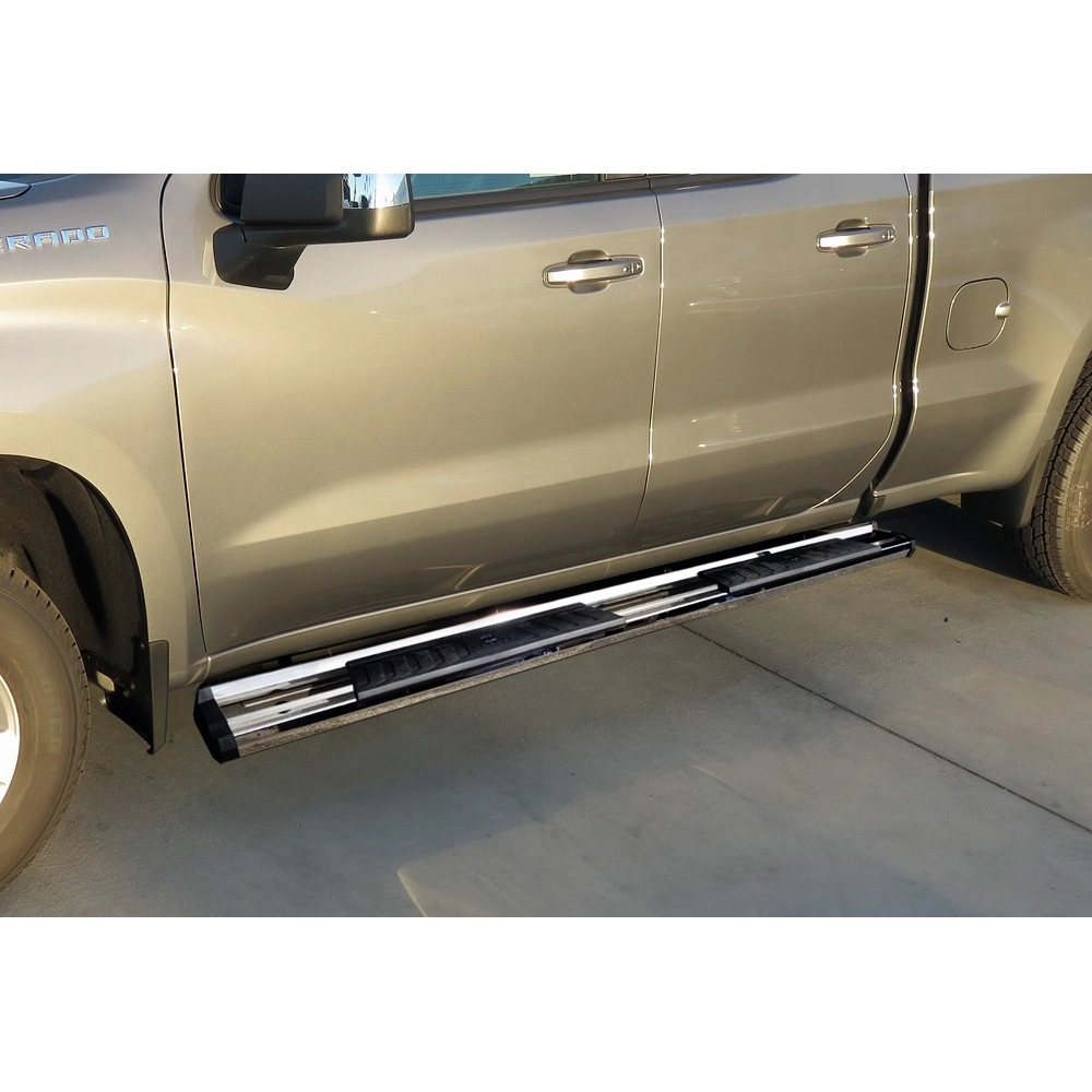 APS WB03SBI5S - OE Style Door-to-Door Polished Stainless Steel Running Boards