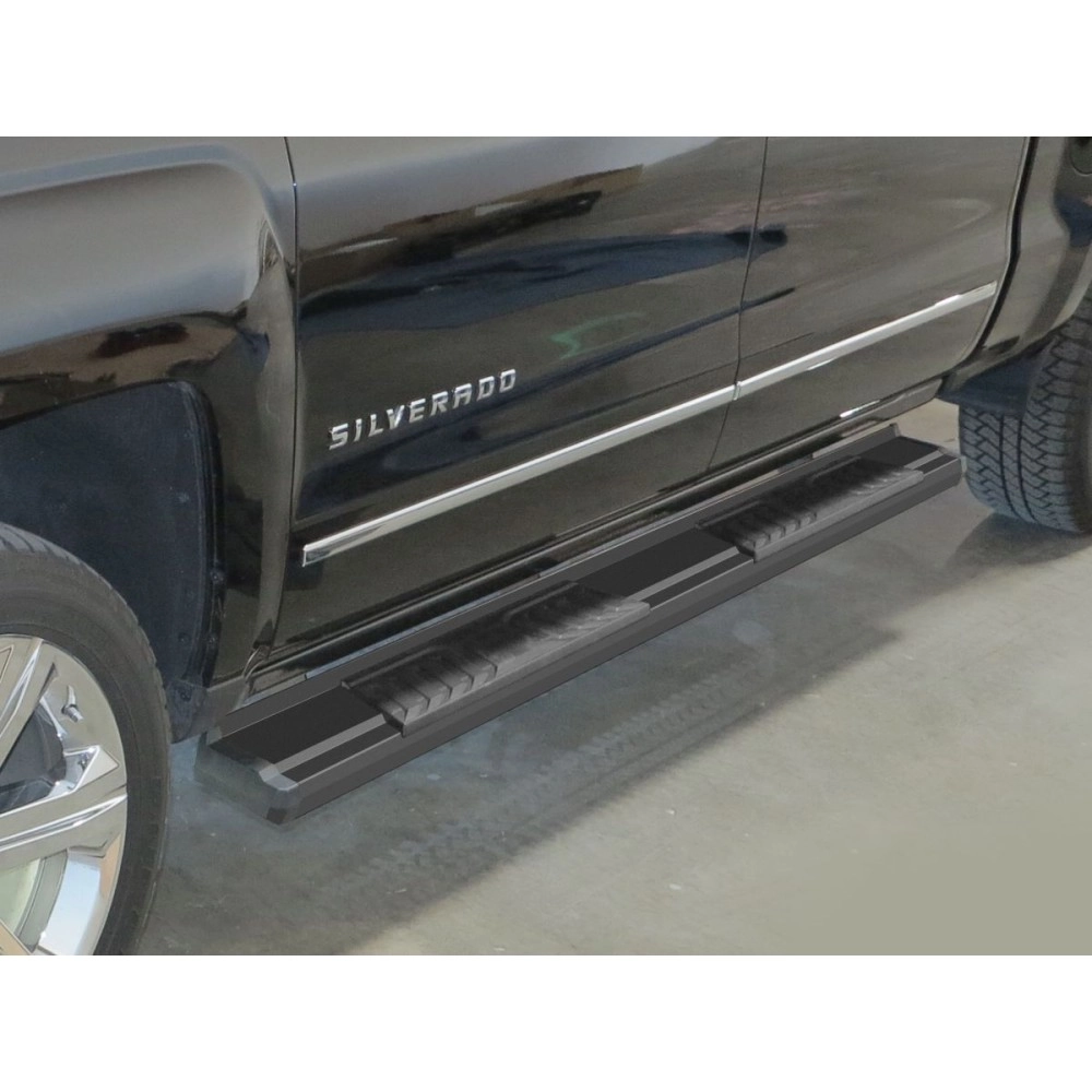 APS WB03SJG1B - OE Style Door-to-Door Black Carbon Steel Running Boards
