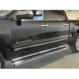 APS WB03SJG1S - OE Style Door-to-Door Polished Stainless Steel Running Boards