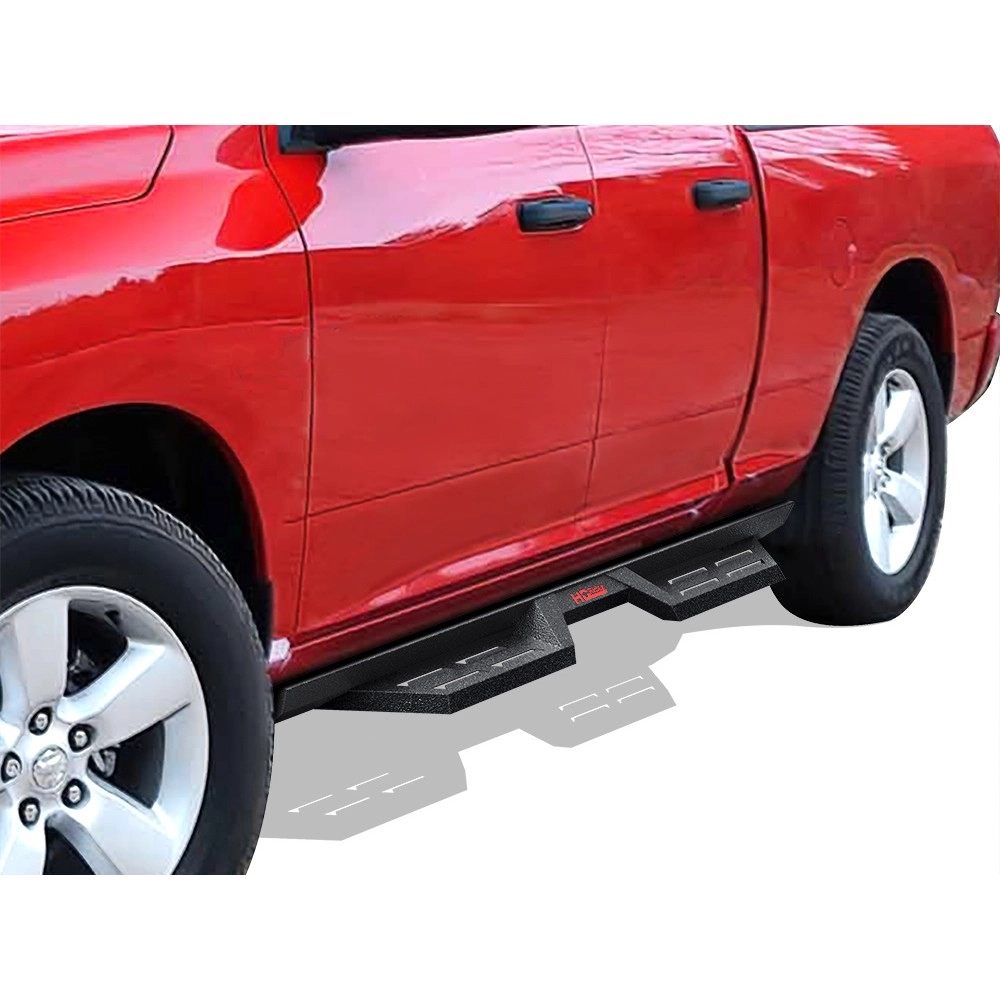 APS WB04DAG9B - Drop Style Door-to-Door Black Carbon Steel Nerf Bars