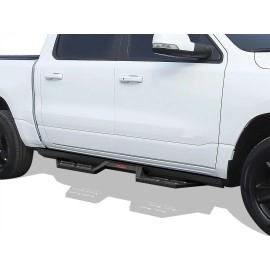 APS WB04DBJ8B - Drop Style Door-to-Door Black Carbon Steel Nerf Bars