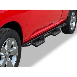 APS WB04NAG9LM - Drop Style Round Tube Wheel-to-Wheel Black Carbon Steel Nerf Bars