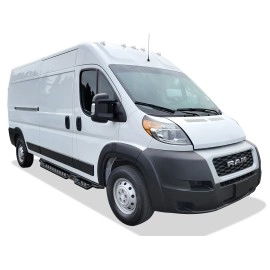 APS WB04NDB1M - Round Tube Drop Style  Black Carbon Steel Nerf Bars