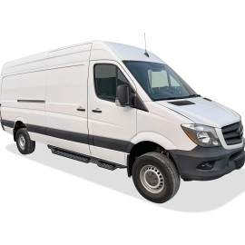 APS WB04NDB3M - Round Tube Drop Style  Black Carbon Steel Nerf Bars