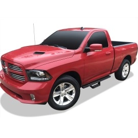 APS WB04RAG8B - Drop Style Door-to-Door Black Carbon Steel Nerf Bars