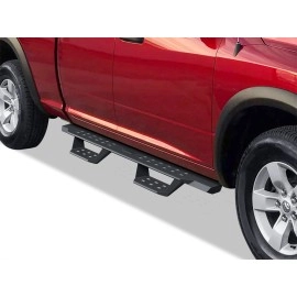 APS WB04RAG9B - Drop Style Door-to-Door Black Carbon Steel Nerf Bars