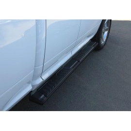APS WB04SAG9B - OE Style Door-to-Door Black Carbon Steel Running Boards