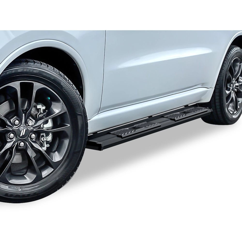APS WB04SBE2B - OE Style Door-to-Door Black Carbon Steel Running Boards