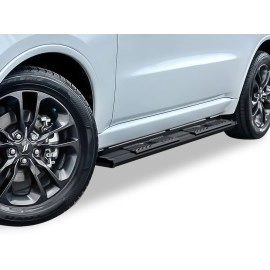 APS WB04SBE2B - OE Style Door-to-Door Black Carbon Steel Running Boards