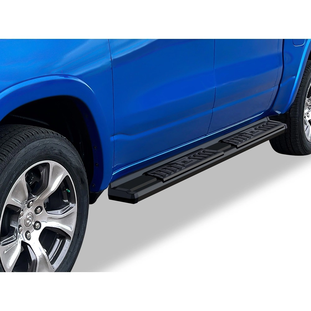 APS WB04SBE8B - OE Style Door-to-Door Black Carbon Steel Running Boards