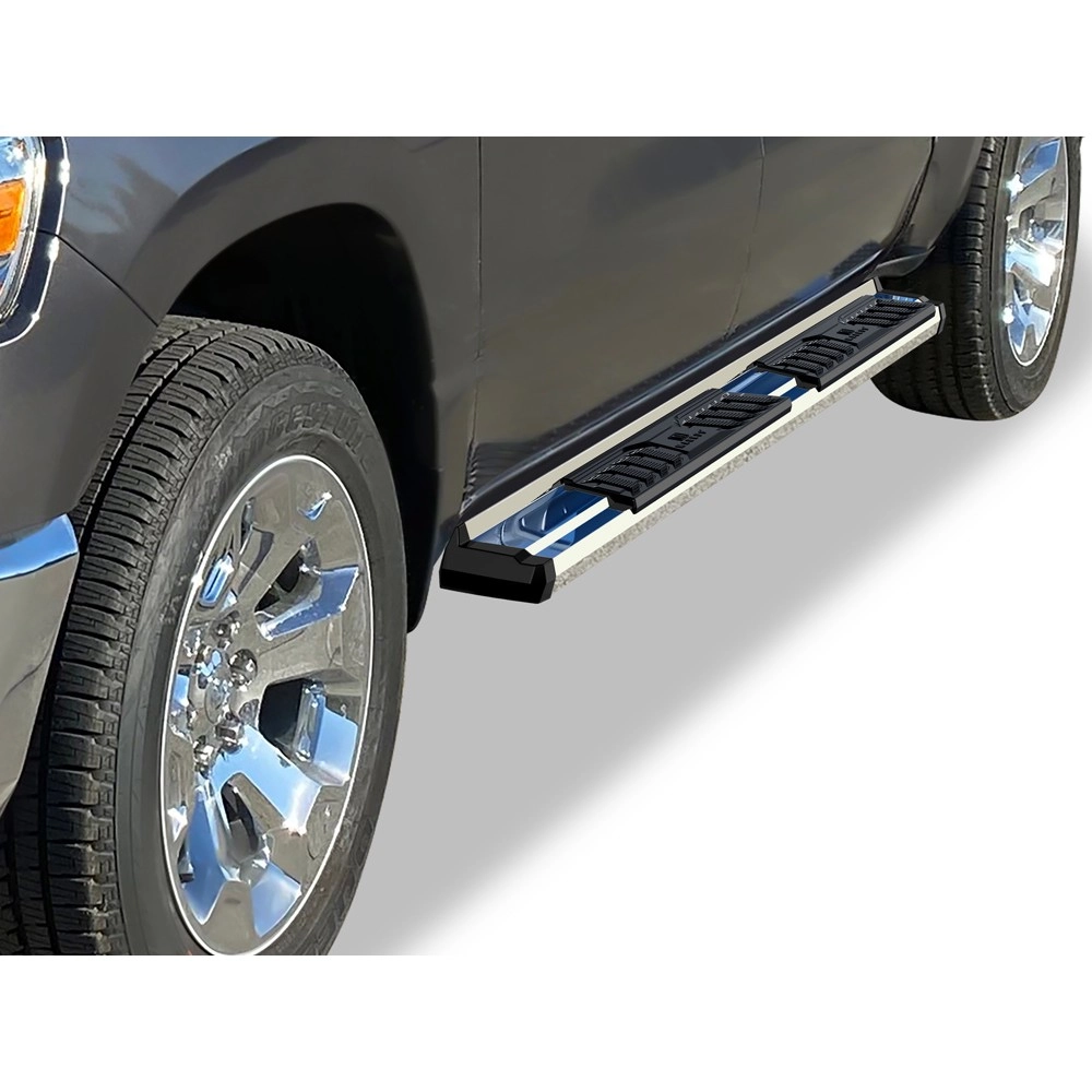 APS WB04SBE8S - OE Style Door-to-Door Polished Stainless Steel Running Boards