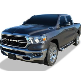 APS WB04SBE8S - OE Style Door-to-Door Polished Stainless Steel Running Boards