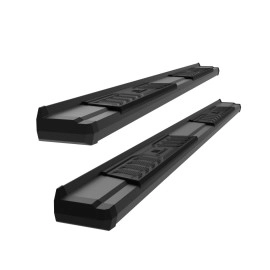 APS WB04SBJ8B - OE Style Door-to-Door Black Carbon Steel Running Boards