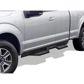APS WB06DAH8B - Drop Style Door-to-Door Black Carbon Steel Nerf Bars