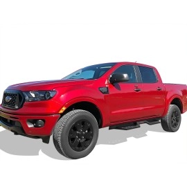 APS WB06DBC9B - Drop Style Door-to-Door Black Carbon Steel Nerf Bars