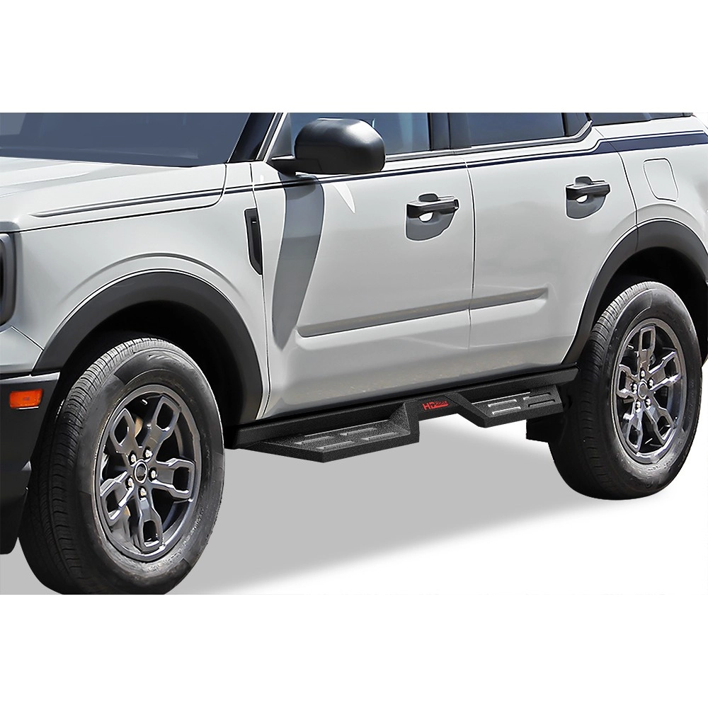 APS WB06DCA1B - Drop Style Door-to-Door Black Carbon Steel Nerf Bars