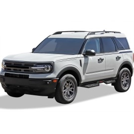 APS WB06DCA1B - Drop Style Door-to-Door Black Carbon Steel Nerf Bars