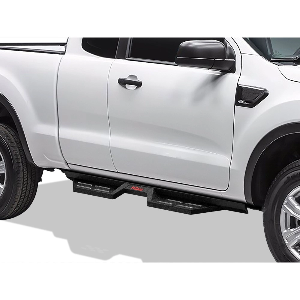 APS WB06DCA3B - Drop Style Door-to-Door Black Carbon Steel Nerf Bars