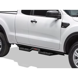 APS WB06DCA3B - Drop Style Door-to-Door Black Carbon Steel Nerf Bars