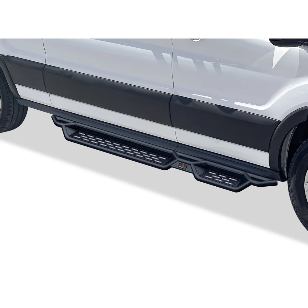 APS WB06NDB5M - Round Tube Drop Style  Black Carbon Steel Nerf Bars