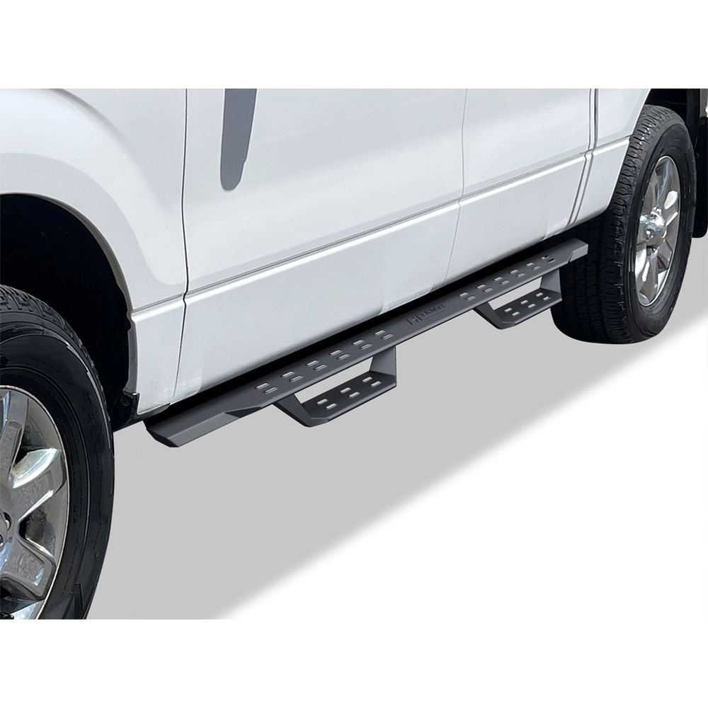 APS WB06RAG7B - Drop Style Door-to-Door Black Carbon Steel Nerf Bars