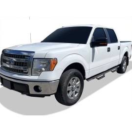 APS WB06RAG7B - Drop Style Door-to-Door Black Carbon Steel Nerf Bars
