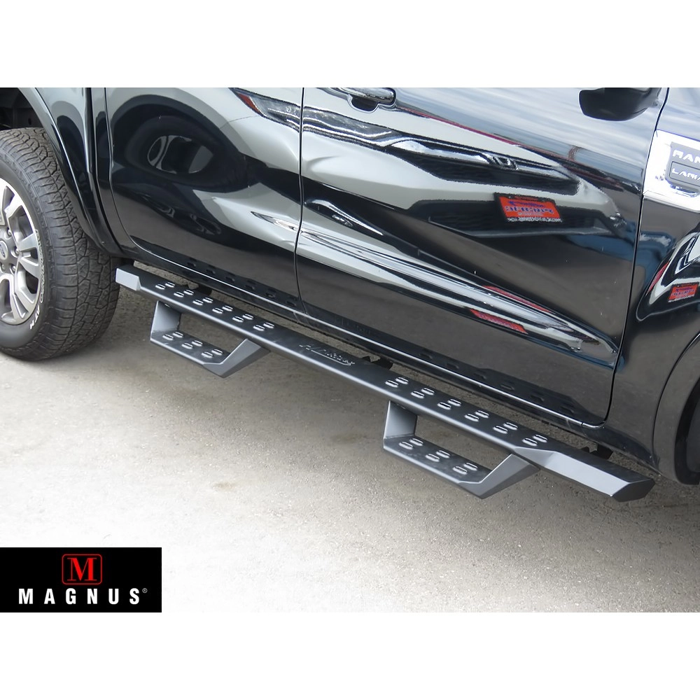 APS WB06RBC9B - Drop Style Door-to-Door Black Carbon Steel Nerf Bars