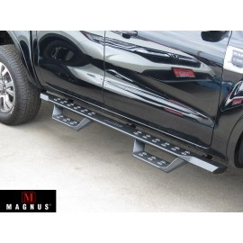 APS WB06RBC9B - Drop Style Door-to-Door Black Carbon Steel Nerf Bars