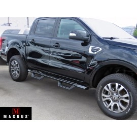 APS WB06RBC9B - Drop Style Door-to-Door Black Carbon Steel Nerf Bars
