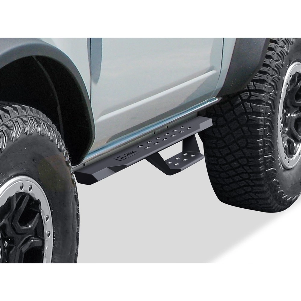 APS WB06RCA2B - Drop Style Door-to-Door Black Carbon Steel Nerf Bars