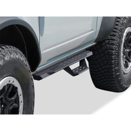 APS WB06RCA2B - Drop Style Door-to-Door Black Carbon Steel Nerf Bars