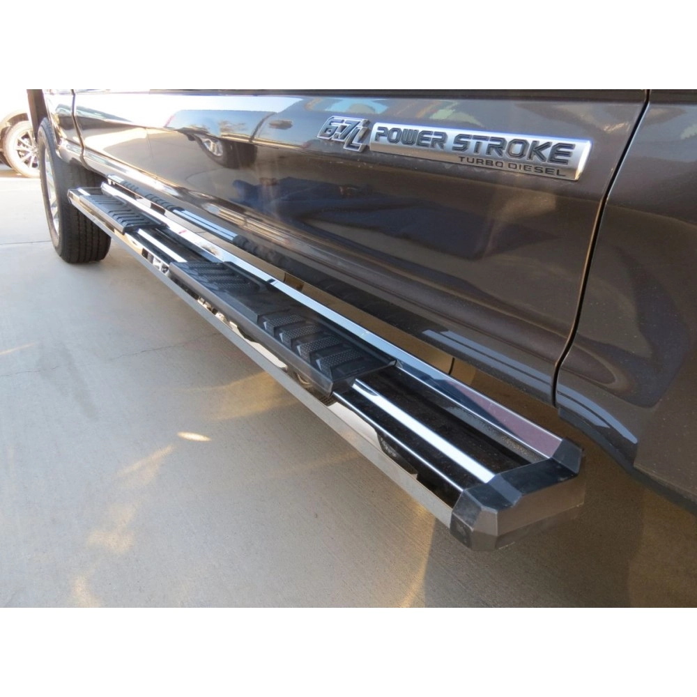 APS WB06SAG5S - OE Style Door-to-Door Polished Stainless Steel Running Boards