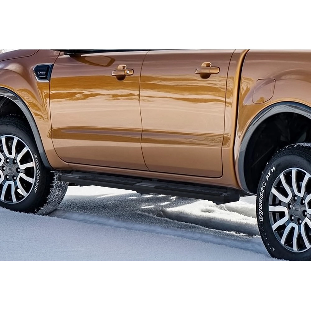 APS WB06SBC9B - OE Style Door-to-Door Black Carbon Steel Running Boards