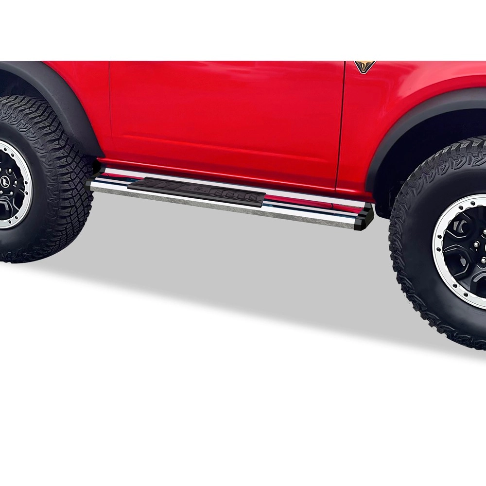 APS WB06SCA2S - OE Style Door-to-Door Polished Stainless Steel Running Boards