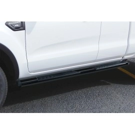 APS WB06SCA3B - OE Style Door-to-Door Black Carbon Steel Running Boards