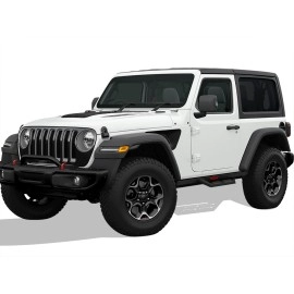 APS WB10DAA6B - Drop Style Door-to-Door Black Carbon Steel Nerf Bars