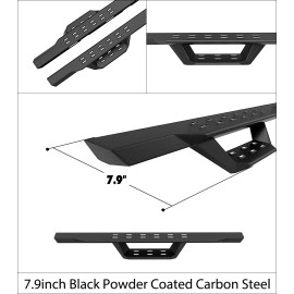 APS WB10RAJ6B - Drop Style Door-to-Door Black Carbon Steel Nerf Bars