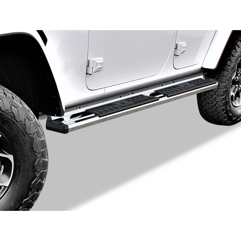 APS WB10SAA1S - OE Style Door-to-Door Polished Stainless Steel Running Boards
