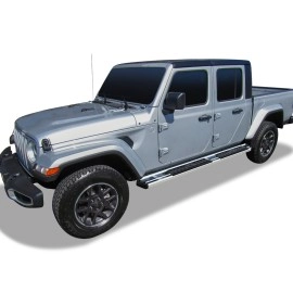 APS WB10SAA5S - OE Style Door-to-Door Polished Stainless Steel Running Boards