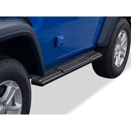 APS WB10SAA6B - OE Style Door-to-Door Black Carbon Steel Running Boards