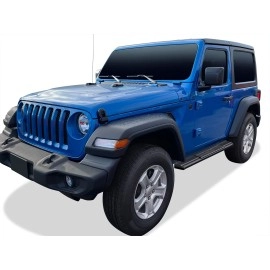 APS WB10SAA6B - OE Style Door-to-Door Black Carbon Steel Running Boards