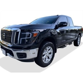 APS WB14DJD9B - Drop Style Door-to-Door Black Carbon Steel Nerf Bars