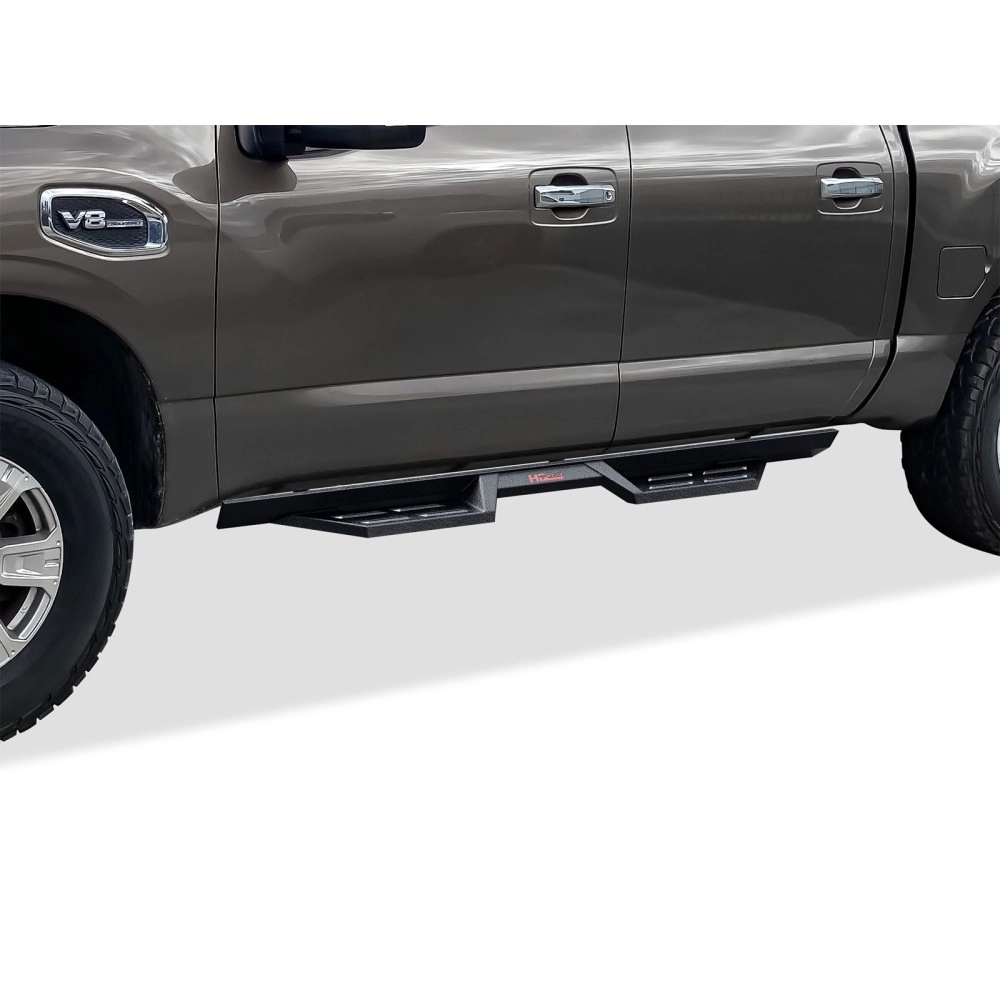 APS WB14DJE0B - Drop Style Door-to-Door Black Carbon Steel Nerf Bars