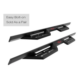 APS WB14DJE0B - Drop Style Door-to-Door Black Carbon Steel Nerf Bars