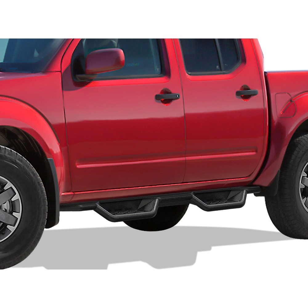 APS WB14NJI5B - Round Tube Drop Style Door-to-Door Black Carbon Steel Nerf Bars