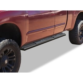 APS WB14SJD9B - OE Style Door-to-Door Black Carbon Steel Running Boards