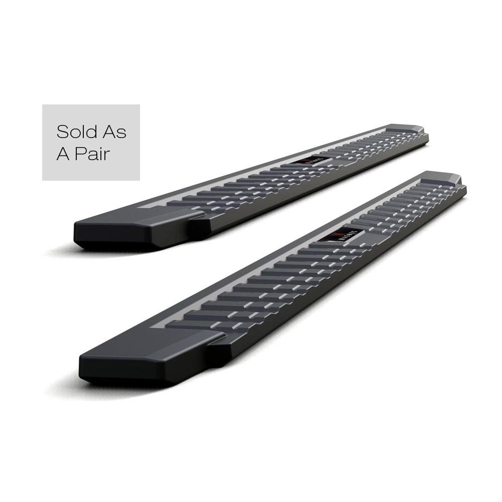 APS WB14TJI5B - Flat Style Door-to-Door Black Carbon Steel Running Boards
