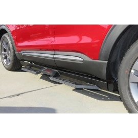 APS WB20DAE8B - Drop Style Door-to-Door Black Carbon Steel Nerf Bars